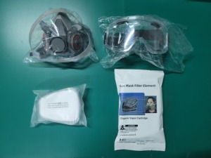 Juego de máscara facial de gas 6200, cubierta de pintura en aerosol, máscara antipolvo especial, juego completo de media máscara facial con protección para los ojos - Product Image 2