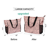 Vente en gros en usine Sac fourre-tout de gym écologique, durable et réutilisable pour femmes en polyester avec rangement pour tapis de yoga