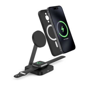 Logotipo personalizado M25 carga rápida plegable 2 en 1 cargador inalámbrico magnético para iPhone para <span class=keywords><strong>Apple</strong></span> <span class=keywords><strong>Watch</strong></span> - Product Image 3