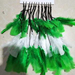 Haiwin-Pince à cheveux en plumes colorées style carnaval violet or vert Mardi Gras, pour fête des années 70 et <span class=keywords><strong>80</strong></span> - Product Image 5