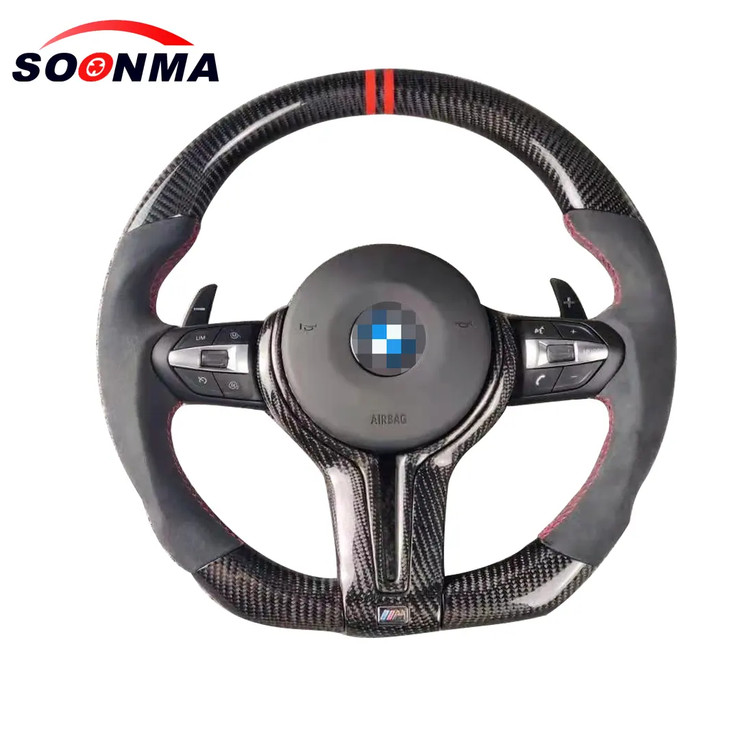 M SPORT CARBON FIBER STEERING WHEEL RACING CAR STEERING FOR BMW M3 F80 M4 F82 F15 X5M F16 X6M Sports STEERING WHEEL CUSTOMIZED