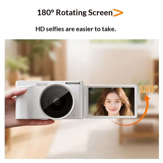 Compact Mirrorless Camera for Travel CCD Entry-level Mirrorless M10 Addable Lens 2"-3" Screen Lithium Battery Electronic Image