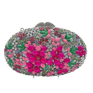 Aimiqi olio di cera fiore di diamante <span class=keywords><strong>Clutch</strong></span> con catene e modello di pietra impermeabile moda elegante banchetto regalo scatola - Product Image 1