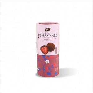 Wholesale Customized round Cylinder Paper Boxes Strawberry Chocolate Packaging for Food for <b>Catering</b> and Restaurants - Product Image 4