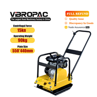 Compacteur à plaques vibrantes autoporté VIBROPAC SS-PC90 avec moteur Honda/Loncin/Diesel, haute efficacité, pour le compactage des sols