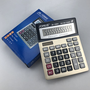 Joinus Js-1200v 12 Digit Solar Power Electronic Calculator With Large Display For Office Use - Product Image 1