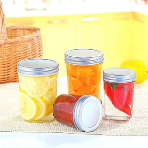 100 ~ 1000ml lọ thủy tinh thẳng với nắp vặn kim loại cho trứng cá muối/mứt nhãn tùy chỉnh để lưu trữ thực phẩm - Product Image 2