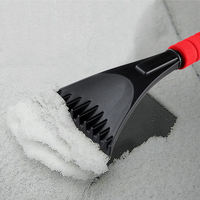 Grattoir à glace promotionnel d'hiver personnalisé FOCUS, poignée en EVA, grattoir à glace portable en plastique pour pare-brise de voiture, logo imprimé à l'écran, cadeau haut de gamme