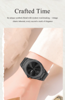 Montre à quartz pour femme POEDAGAR 798, boîtier de 32 mm, chiffres arabes uniques, miroir avec revêtement, bracelet en acier inoxydable, montre-bracelet pour femme