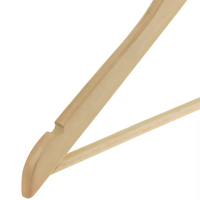 Nouveau style, cintre en bois économique, simple, avec encoches en U, coloré, pour costumes, pour salon