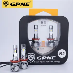 GPNE R2T 9005 9006 3000K Amarillo 12V IP68 Led Canbus Universal 32W H1 H4 H7 H11 6000K Blanco Bombilla de doble color CSP Coche Led Faro