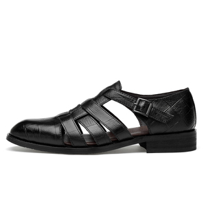 Zapatos de Vestir de Cuero Genuino Italiano, Sandalias de Plataforma Cómodas para Exteriores, Zapatos Oxford de Cuero para Hombre, Gran Venta 2025 - Product Image 3