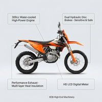 Motor Trail 300cc 4 Tak Berpendingin Air STN V9 PRO YBS300 Enduro Motocross Off Road
