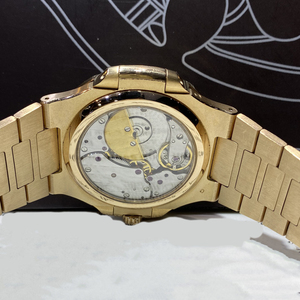 Montre mécanique de luxe pour homme plaquée or 18 carats avec détails en rubis, calendrier des phases lunaires, cadran multifonction, montre-bracelet automatique - Product Image 3