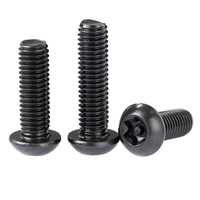 M3-5 X 6 vis à métaux avec Torx T10 tête cylindrique zingué oxyde noir acier inoxydable laiton aluminium vis boulons
