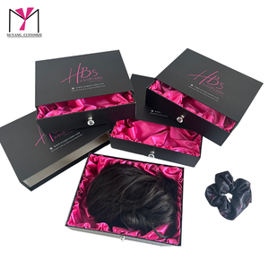 MUYANG Customized Logo Drawer Style Fancy Wig <b>Box</b> with Handle <b>Black</b> Wig <b>Box</b> - Product Image 3