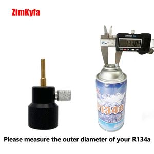 Adaptador de llenado de aguja para latas de refrigerante R134a ZimaKyfa AF02-PA_M14, nuevo, personalizable, OEM, negro - Product Image 6