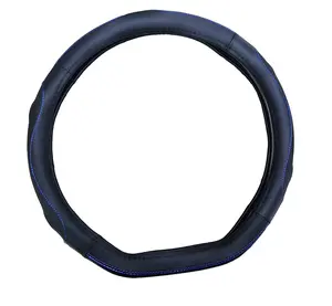 D shape customized artificial leather steering wheel cover for Israel market