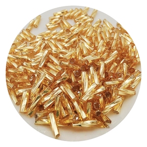10 g / Sachet Vente en gros Perles spirales en verre tube dorées et argentées avec doublure argentée pour bracelets, boucles d'oreilles, couture, bijoux DIY et artisanat - Product Image 5