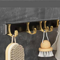 CF Moderne Salle de Bain Toilette Accessoires Décoration Maison Hôtel Set de 6 Pièces d'Accessoires de Salle de Bain en Métal Quincaillerie de Bain