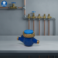 Medidor de Agua Multichorro de 15 mm con Certificación MID IP68, Presión MAP1.6, ISO 4064 Clase B, Sensibilidad D5/U10, Alto Rendimiento