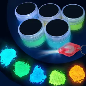 Großhandel Phosphor pulver Luminous Fluor scent Pigment Neon Farbe Glow In Dark Pulver für Tinte, Farbe