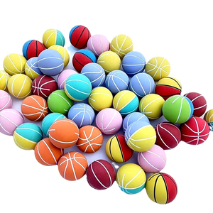 Pelota de Goma Elástica Hueca Azul de 6 cm, Producto de Goma Elástica para Descompresión - Product Image 1