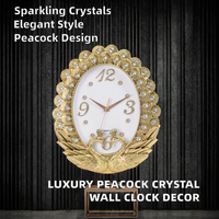 Jam Dinding Analog Quartz Modern Mewah dengan Tampilan Jarum dan Desain Still Life, Bahan Plastik untuk Ruang Tamu