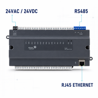 Программируемый контроллер EC-1616 BACnet IP MS/TP Modbus TCP RTU MQTT Edge Controller с 16 универсальными входами для систем автоматизации зданий, ОВКВ, DIN, гостиниц