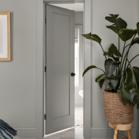 Porte intérieure Chantadoor moderne minimaliste style Shaker en bois avec finition et isolation acoustique pour appartement, villa, maison