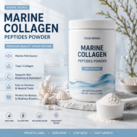 Collagène Marin en Poudre Hydrolysé de Qualité Supérieure pour la Santé de la Peau, Marque Blanche, Vente en Gros, OEM