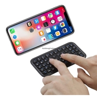 Keyboard Nirkabel BT 3.0 Isi Ulang Mini Tipis Ukuran Perjalanan Portabel 49 Tombol untuk Tablet Smartphone Ponsel