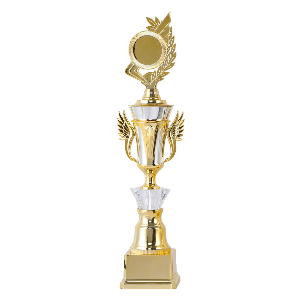 Coppa in argento da 47 cm su base dorata