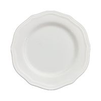 Assiette en céramique blanche pure en relief de dentelle antique française style Ins plat avancé pour dessert petit déjeuner assiette de service Dim Sum