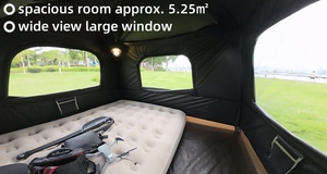 Tenda da Campeggio Portatile per 2 Persone a Doppio Strato in PU Impermeabile 3000mm, Antivento, Leggera e con Montaggio Facile e Istantaneo - Product Image 4