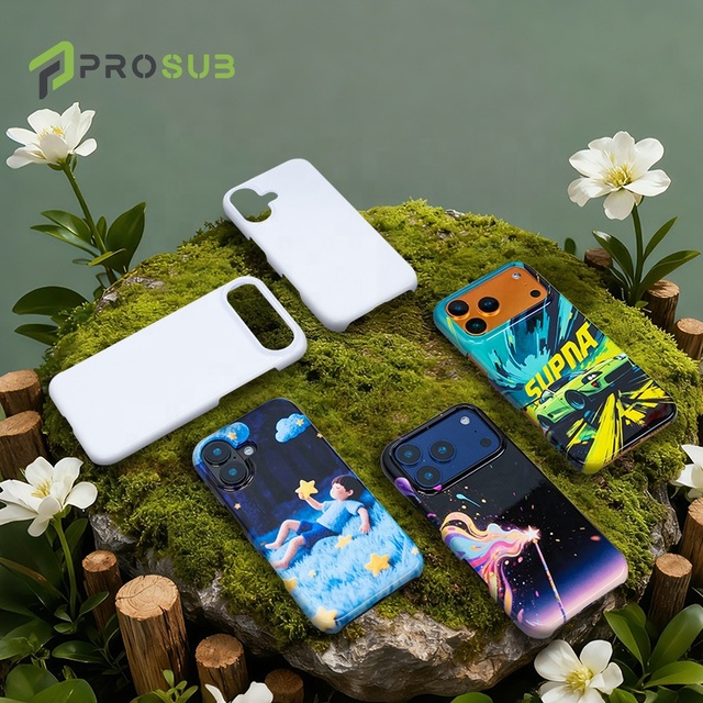 Prosub 3D Sublimated Blanks Slim Magnet Coated Cell Phone Case Sublimation Slim Phone Case for Iphone 17 Series