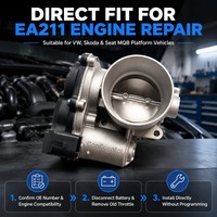 Boîtier de papillon haute précision OE 04E133062A 04E133062B pour VW Jetta Golf Skoda Octavia EA211 1.4T 1.6L – Remplacement direct de la soupape