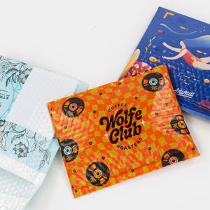 カスタマイズされた完全カスタムサイズ出荷包装印刷されたパッド入りバブルラップメーラー郵便封筒ポーチバッグロゴ付き - Product Image 4