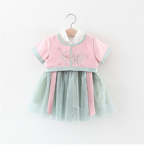 Vêtements pour enfants en gros du fabricant : Ensemble décontracté de t-shirts courts pour filles, style indonésien, pour bébés - Product Image 4