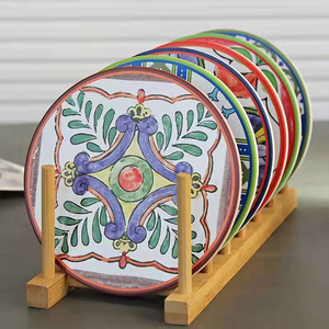 Dessous de verre en céramique Mandala Design surdimensionné pour une protection efficace des meubles et une utilisation polyvalente - Product Image 5