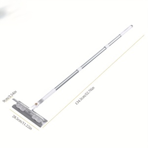 Bộ dụng cụ vệ sinh cửa sổ chuyên nghiệp JoyBos với cán nhựa dài, bao gồm khăn lau sợi nhỏ và cây lau kính. - Product Image 6