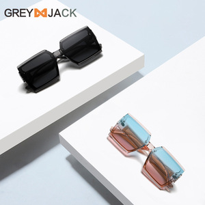 Nuevas Gafas de Sol de Gran Tamaño con Marco Poligonal Estilo Europeo Americano para Mujer, UV400 TR90, Lentes Grises TAC Tipo 3 - Product Image 5