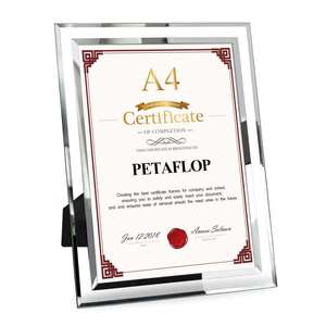 Cadre <span class=keywords><strong>photo</strong></span> <span class=keywords><strong>en</strong></span> <span class=keywords><strong>verre</strong></span> pour licence commerciale, certificat, <span class=keywords><strong>photo</strong></span> 4x6, 5x7, 8x10, A4, cadre <span class=keywords><strong>photo</strong></span> <span class=keywords><strong>en</strong></span> <span class=keywords><strong>verre</strong></span> cristal, décoration de table - Product Image 2