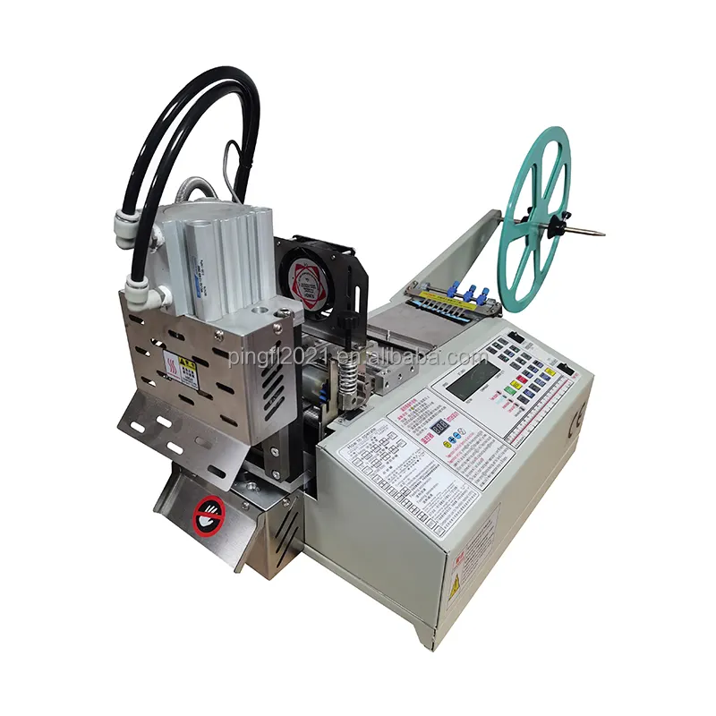PFL-990XD High speed lowest price multi function automatic rotated blades satin ribbon belt 45 degree angle tape cutting machine
