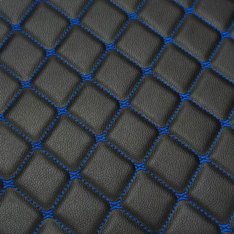 New Eco-Friendly PVC Faux Leather Quilted Embossed Diamond Pattern Upholstery Fabric for Car and Sofa