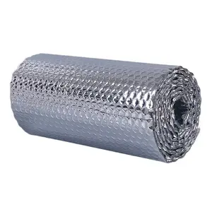 97% hojas térmicas reflectantes envoltura de aluminio y lámina de burbujas rollos de barrera radiante aislamiento del radiador Material de aislamiento del techo