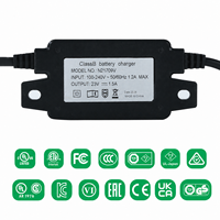 Chargeur de batterie étanche IP67 personnalisé AC/DC PC 6V 12V 24V 36V 48V pour outils électriques d'extérieur