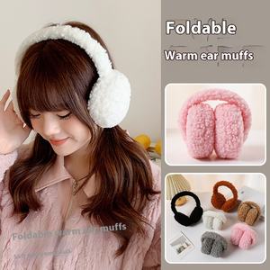 2025 новые женские флисовые складные наушники, теплые зимние защитные наушники, удобные наушники - Product Image 4