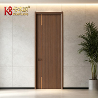 Porte intérieure en bois composite finition mate, surface anti-traces de doigts, isolation acoustique, moderne, chambre, salle à manger, villa, salle de bain