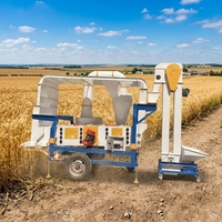 Nettoyeur automatique de graines de blé, maïs, riz, sésame, quinoa – Machine de nettoyage à tamis pneumatique pour la poussière, la paille et les impuretés de grande et petite taille